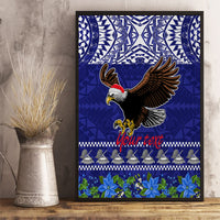Personalised American Samoa Christmas Canvas Wall Art Manuia le Kerisimasi Polynesian Tribal LT9 - Wonder Print Shop
