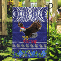 Personalised American Samoa Christmas Garden Flag Manuia le Kerisimasi Polynesian Tribal - Wonder Print Shop