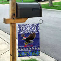 Personalised American Samoa Christmas Garden Flag Manuia le Kerisimasi Polynesian Tribal - Wonder Print Shop