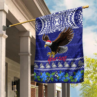 Personalised American Samoa Christmas Garden Flag Manuia le Kerisimasi Polynesian Tribal - Wonder Print Shop