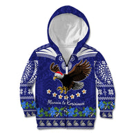 Personalised American Samoa Christmas Kid Hoodie Manuia le Kerisimasi Polynesian Tribal - Wonder Print Shop