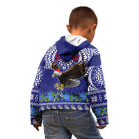 Personalised American Samoa Christmas Kid Hoodie Manuia le Kerisimasi Polynesian Tribal - Wonder Print Shop