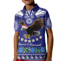 Personalised American Samoa Christmas Kid Polo Shirt Manuia le Kerisimasi Polynesian Tribal - Wonder Print Shop