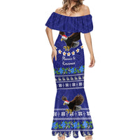 Personalised American Samoa Christmas Mermaid Dress Manuia le Kerisimasi Polynesian Tribal - Wonder Print Shop