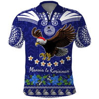Personalised American Samoa Christmas Polo Shirt Manuia le Kerisimasi Polynesian Tribal - Wonder Print Shop