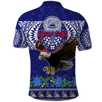Personalised American Samoa Christmas Polo Shirt Manuia le Kerisimasi Polynesian Tribal - Wonder Print Shop
