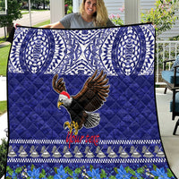 Personalised American Samoa Christmas Quilt Manuia le Kerisimasi Polynesian Tribal - Wonder Print Shop