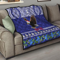 Personalised American Samoa Christmas Quilt Manuia le Kerisimasi Polynesian Tribal - Wonder Print Shop