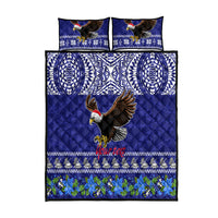 Personalised American Samoa Christmas Quilt Bed Set Manuia le Kerisimasi Polynesian Tribal - Wonder Print Shop