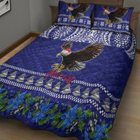 Personalised American Samoa Christmas Quilt Bed Set Manuia le Kerisimasi Polynesian Tribal - Wonder Print Shop