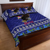 Personalised American Samoa Christmas Quilt Bed Set Manuia le Kerisimasi Polynesian Tribal - Wonder Print Shop