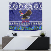 Personalised American Samoa Christmas Tapestry Manuia le Kerisimasi Polynesian Tribal - Wonder Print Shop