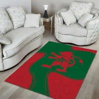 Morocco Proclamation Day With Flag Color Area Rug LT9 - Wonder Print Shop