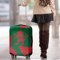 Morocco Proclamation Day With Flag Color Luggage Cover - Wonder Print Shop