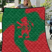 Morocco Proclamation Day With Flag Color Quilt - Wonder Print Shop