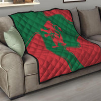 Morocco Proclamation Day With Flag Color Quilt - Wonder Print Shop