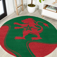 morocco-proclamation-day-with-flag-color-round-carpet