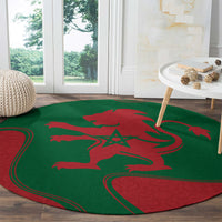 morocco-proclamation-day-with-flag-color-round-carpet
