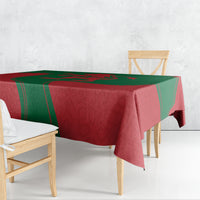 Morocco Proclamation Day With Flag Color Tablecloth - Wonder Print Shop