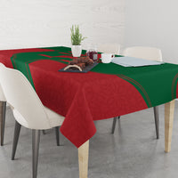 Morocco Proclamation Day With Flag Color Tablecloth - Wonder Print Shop