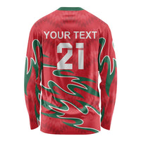 Custom Oman Cricket Long Sleeve Shirt 2016 Vintage Away Retro - Wonder Print Shop