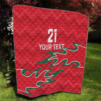 Custom Oman Cricket Quilt 2016 Vintage Away Retro - Wonder Print Shop