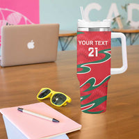 Custom Oman Cricket Tumbler With Handle 2016 Vintage Away Retro - Wonder Print Shop