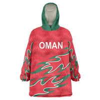 Custom Oman Cricket Wearable Blanket Hoodie 2016 Vintage Away Retro - Wonder Print Shop