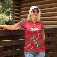 Custom Oman Cricket Women Polo Shirt 2016 Vintage Away Retro - Wonder Print Shop