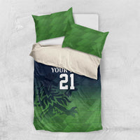 Custom Qatar Cricket Bedding Set Green Sporty Pattern LT9 - Wonder Print Shop