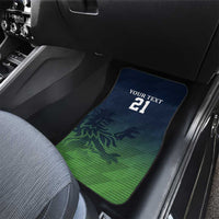 Custom Qatar Cricket Car Mats Green Sporty Pattern LT9 - Wonder Print Shop