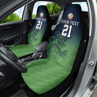 Custom Qatar Cricket Car Seat Cover Green Sporty Pattern LT9 - Wonder Print Shop