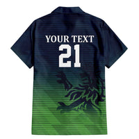 Custom Qatar Cricket Family Matching Mermaid Dress and Hawaiian Shirt Green Sporty Pattern LT9 - Wonder Print Shop