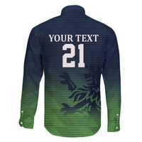 Custom Qatar Cricket Family Matching Off The Shoulder Long Sleeve Dress and Hawaiian Shirt Green Sporty Pattern - Wonder Print Shop