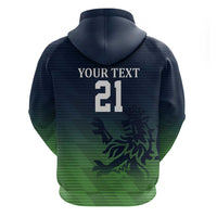 Custom Qatar Cricket Hoodie Green Sporty Pattern - Wonder Print Shop