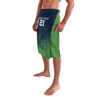 Custom Qatar Cricket Lavalava Green Sporty Pattern - Wonder Print Shop