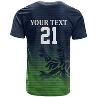 Custom Qatar Cricket T Shirt Green Sporty Pattern - Wonder Print Shop
