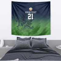 Custom Qatar Cricket Tapestry Green Sporty Pattern - Wonder Print Shop