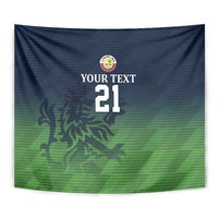 Custom Qatar Cricket Tapestry Green Sporty Pattern - Wonder Print Shop