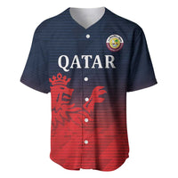 Custom Qatar Cricket Baseball Jersey Red Sporty Pattern LT9 - Wonder Print Shop