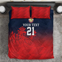 Custom Qatar Cricket Bedding Set Red Sporty Pattern LT9 - Wonder Print Shop