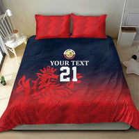 Custom Qatar Cricket Bedding Set Red Sporty Pattern LT9 - Wonder Print Shop