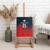 Custom Qatar Cricket Canvas Wall Art Red Sporty Pattern LT9 - Wonder Print Shop