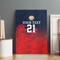 Custom Qatar Cricket Canvas Wall Art Red Sporty Pattern LT9 - Wonder Print Shop