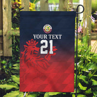 Custom Qatar Cricket Garden Flag Red Sporty Pattern - Wonder Print Shop