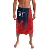 Custom Qatar Cricket Lavalava Red Sporty Pattern - Wonder Print Shop