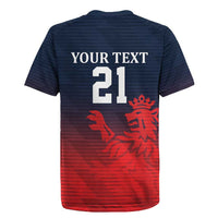 Custom Qatar Cricket Rugby Jersey Red Sporty Pattern - Wonder Print Shop