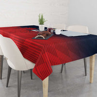 Custom Qatar Cricket Tablecloth Red Sporty Pattern - Wonder Print Shop