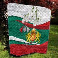 Republic of Bulgaria Personalized Quilt Crowned Golden Lion Suedinenieto Pravi Silata