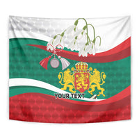 Republic of Bulgaria Personalized Tapestry Crowned Golden Lion Suedinenieto Pravi Silata